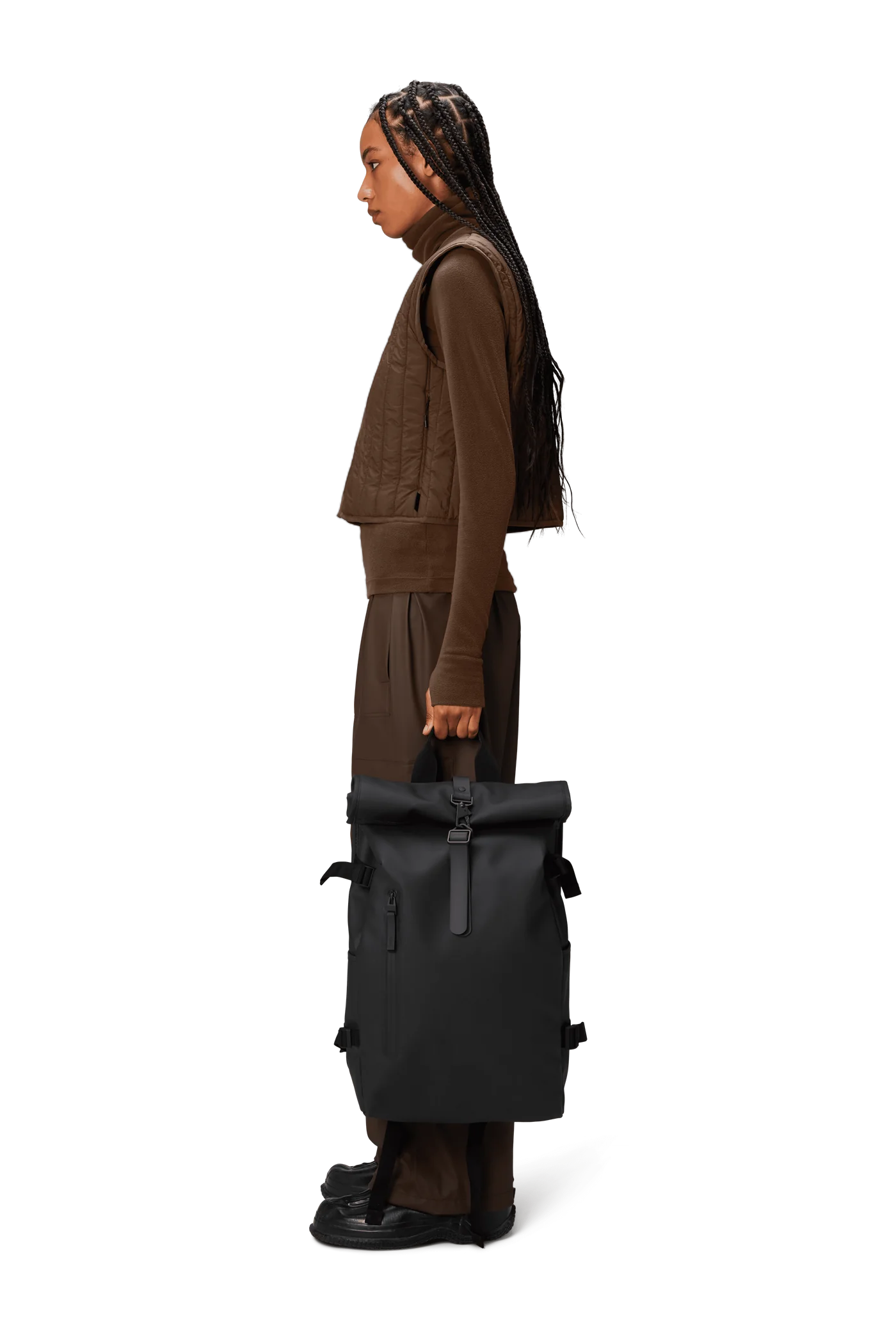 RainsRolltop Rucksack Large W3 Black