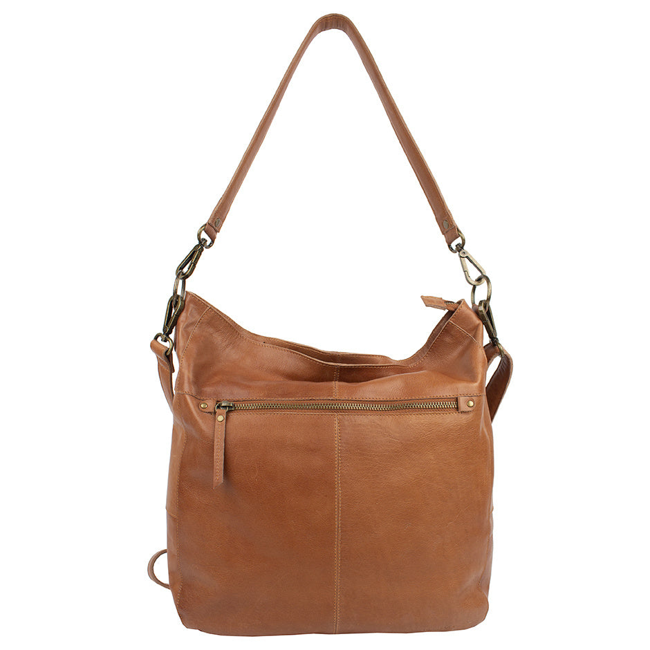 Brun House of Sajaco Vekse Hobo Bag skinn