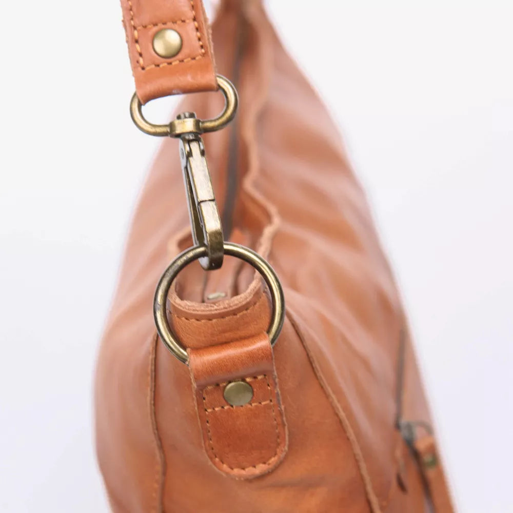 Brun House of Sajaco Vekse Hobo Bag skinn