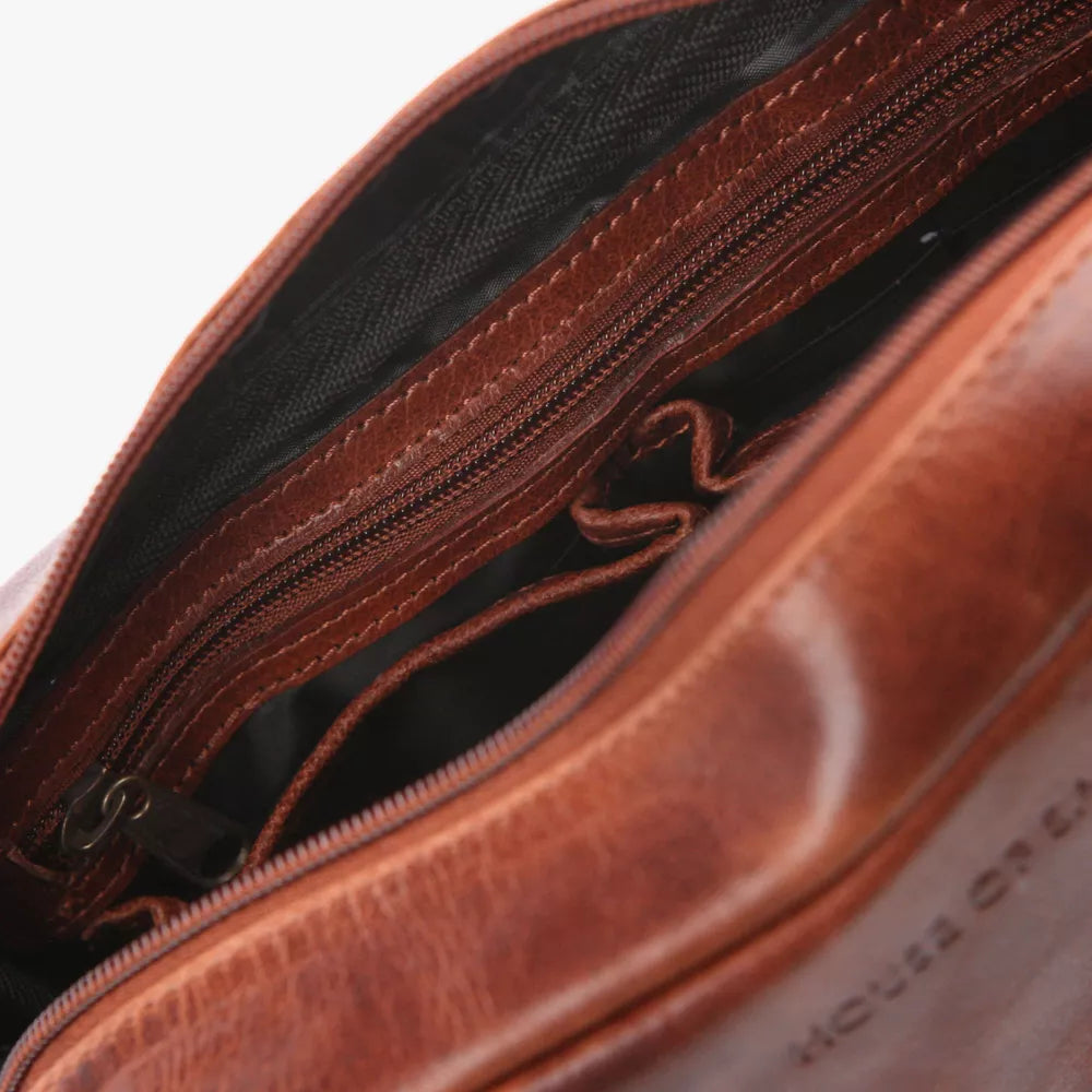 HOUSE OF NORDIC 3080000 Toiletbag Cognac