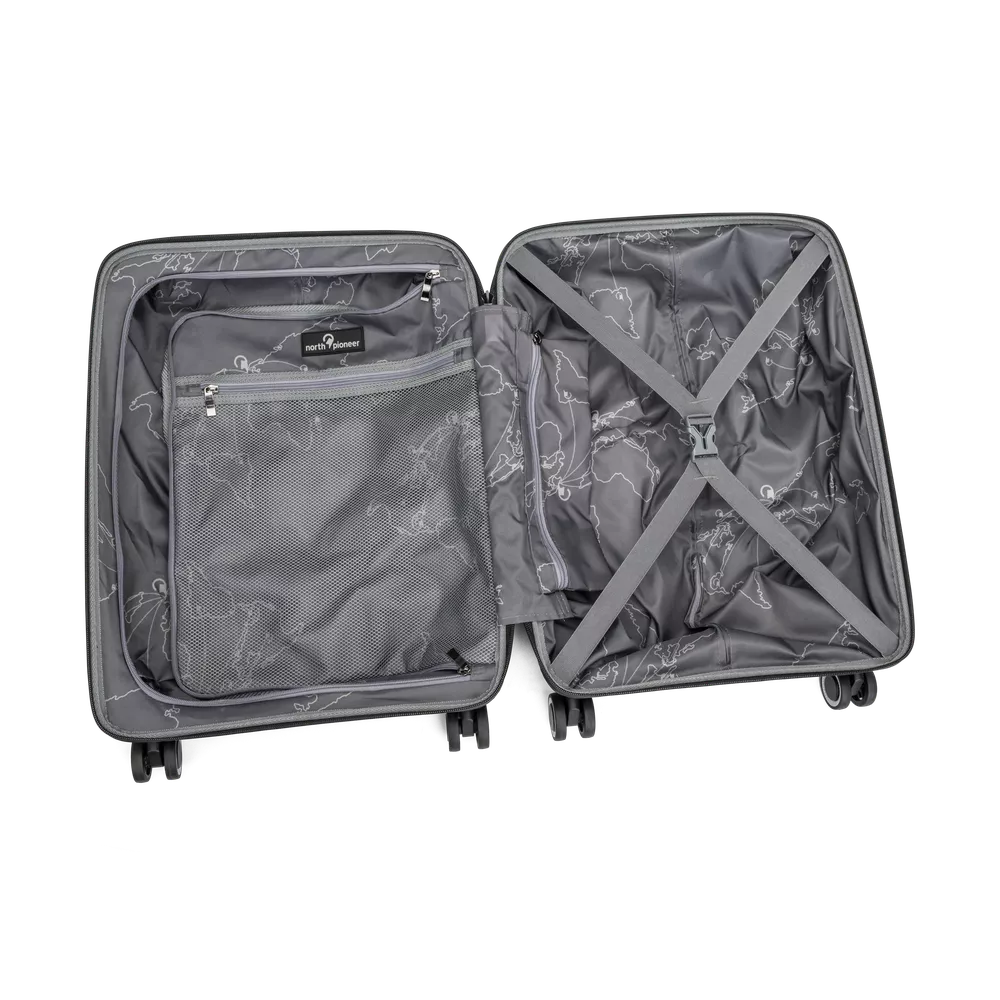 Ocean Blue North Pioneer Oslo Kabinkoffert 4 hjul, 55 cm, 37 L