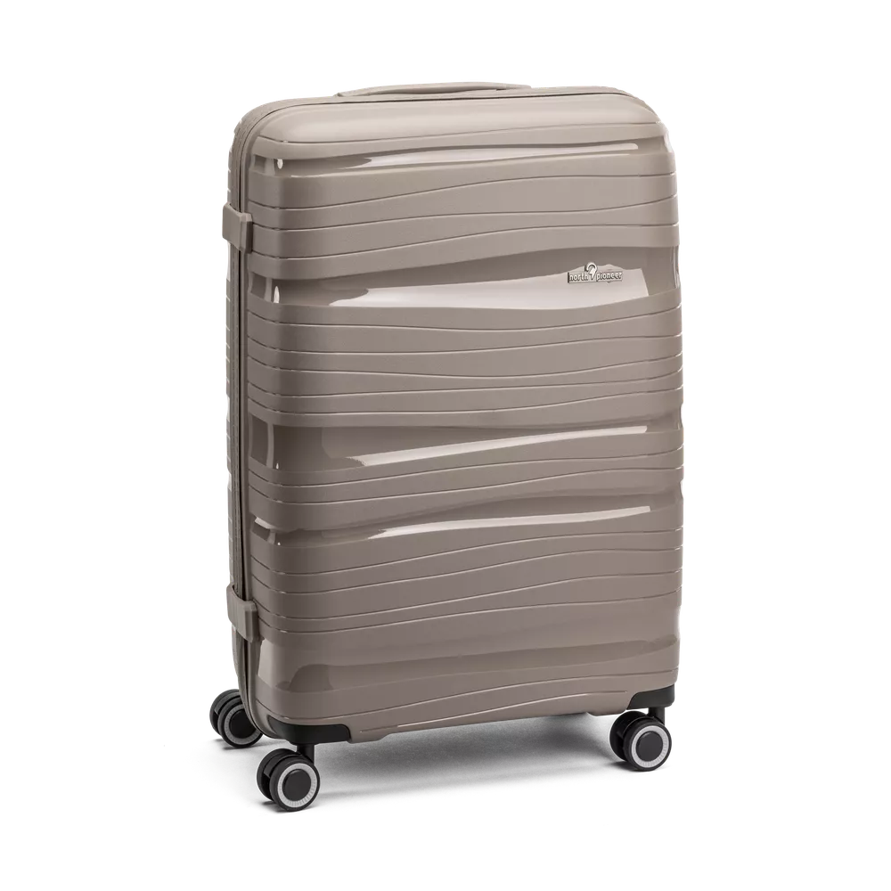 Champagne North Pioneer Oslo Koffert Medium 4 hjul, 67 cm, 70L