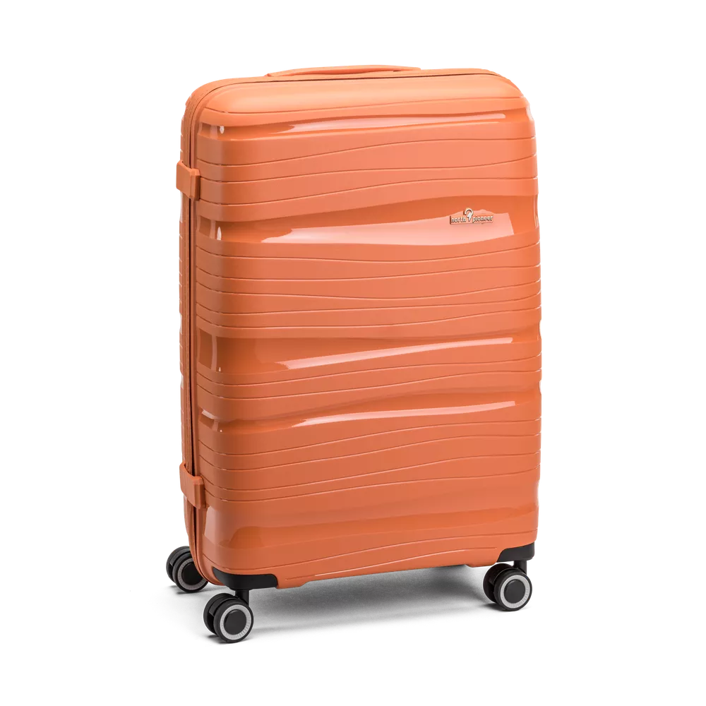 Orange North Pioneer Oslo Koffert Medium 4 hjul, 67 cm, 70L