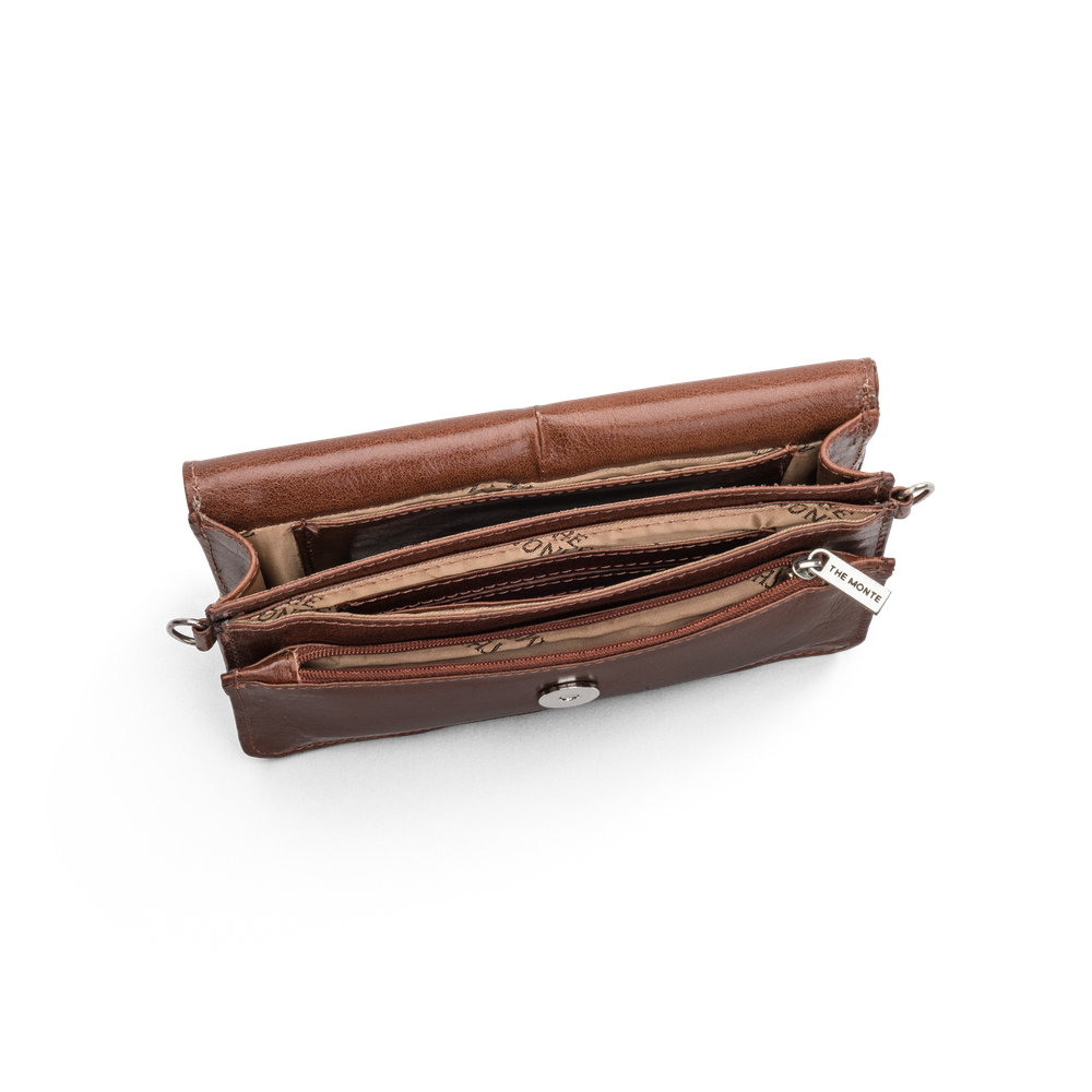 The Monte 6051296 clutch i skinn, Bridge