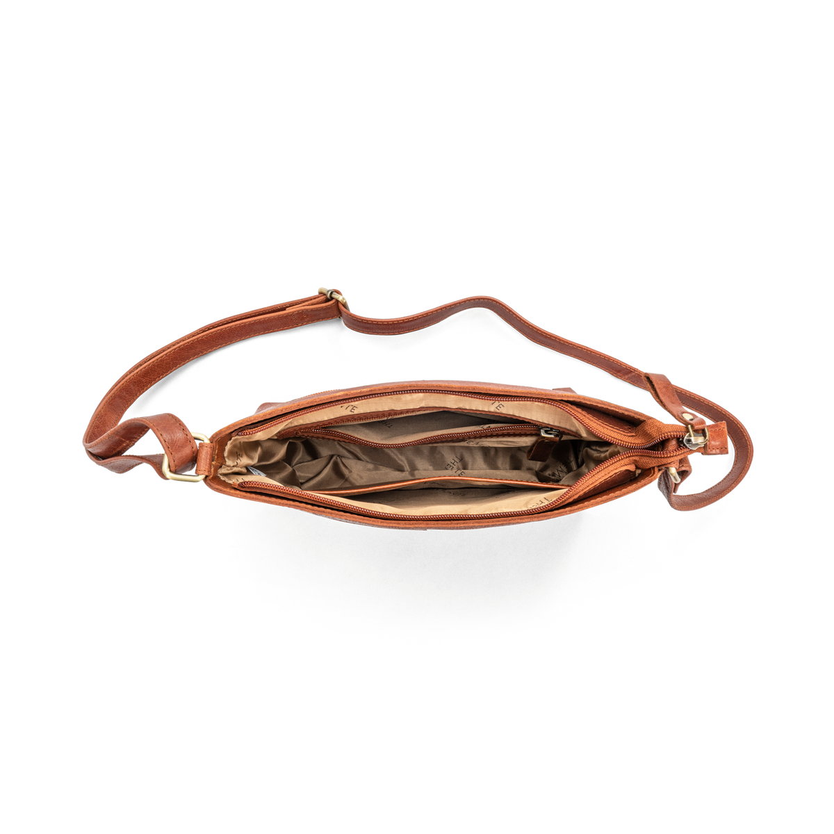 The Monte 6054138 crossover-veske medium, cognac