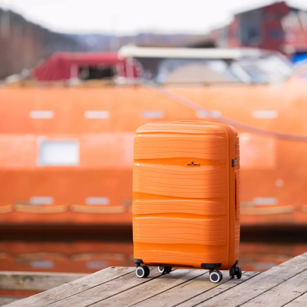 Orange North Pioneer Oslo Koffert Medium 4 hjul, 67 cm, 70L