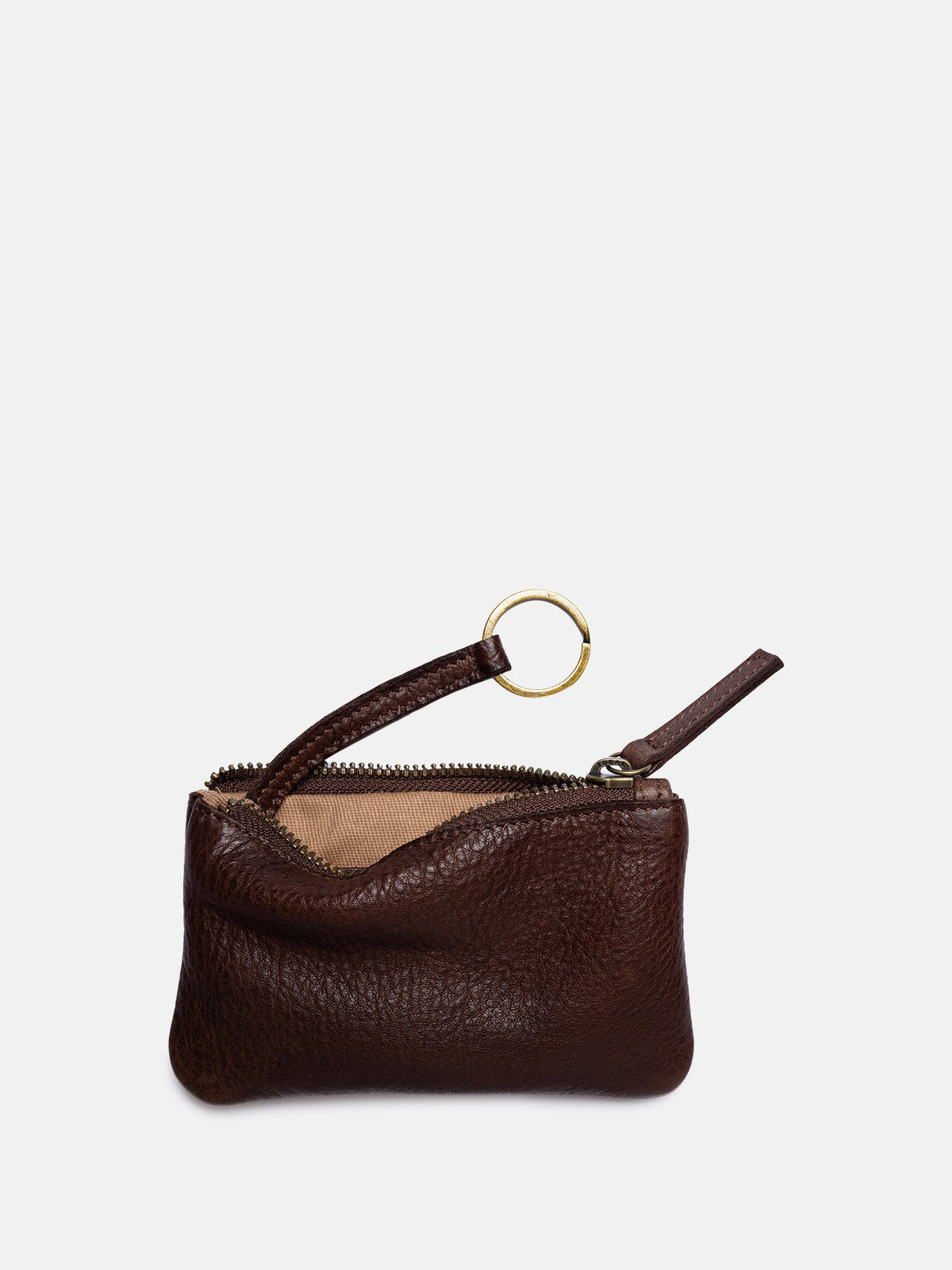 RE:DESIGNED Niva Urban liten lommebok i skinn, Woodsmoke
