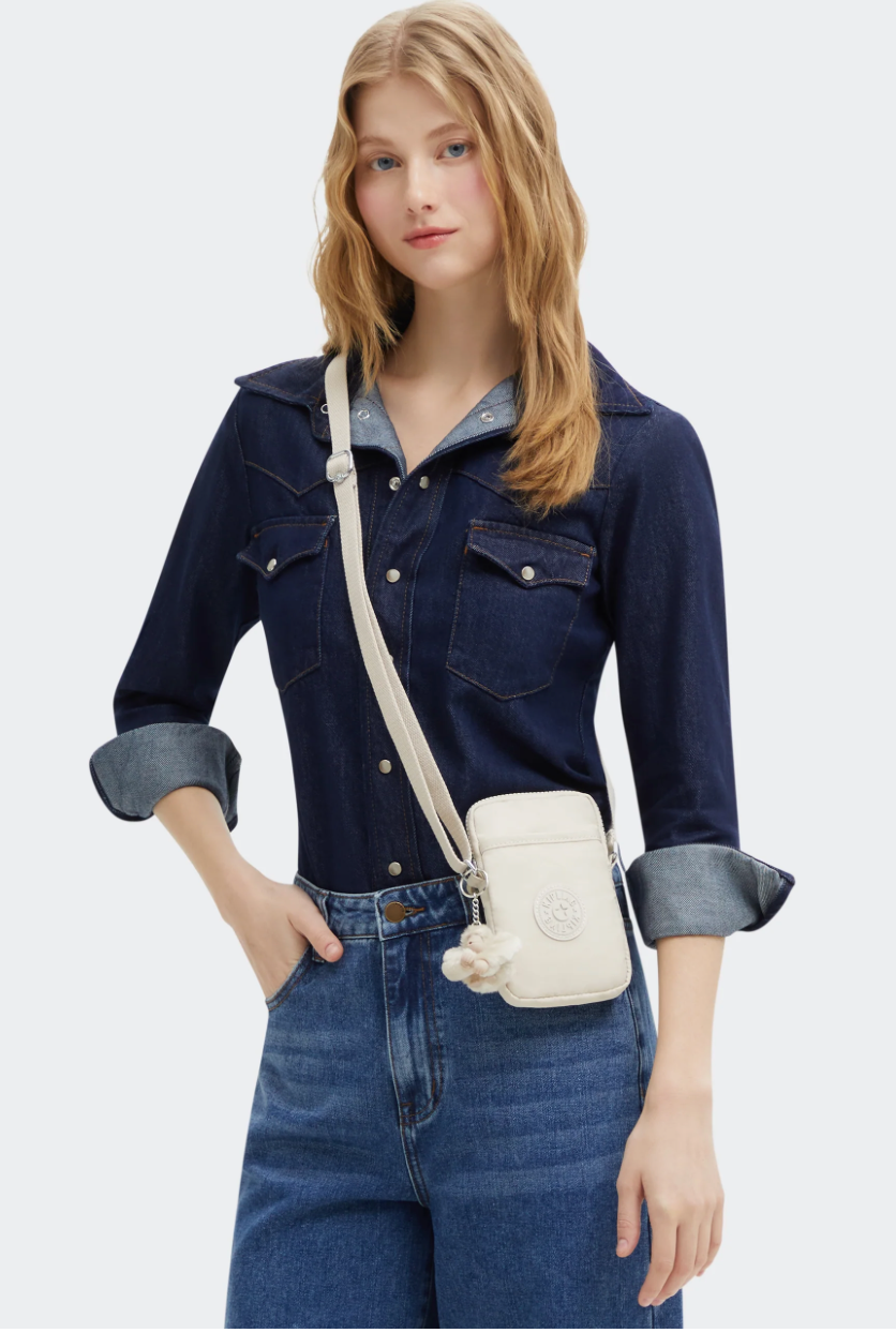 Kipling tally mobilveske beige