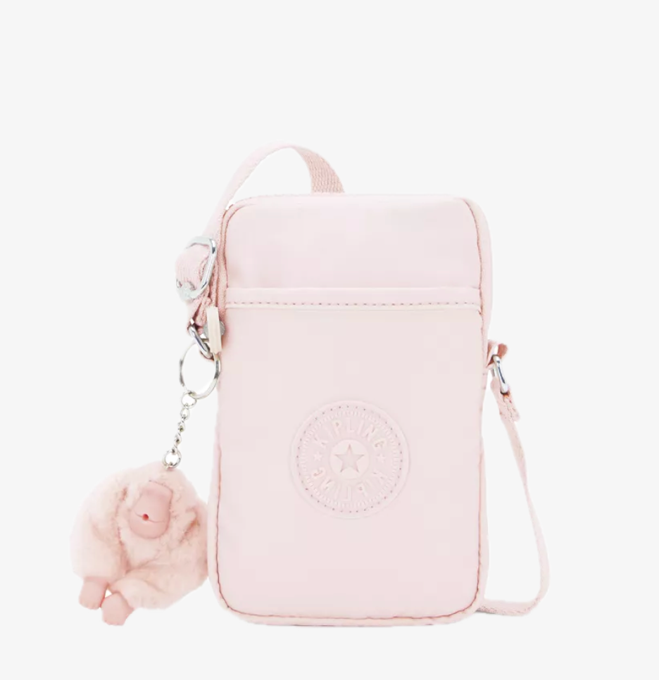 Kipling tally mobilveske pink shine