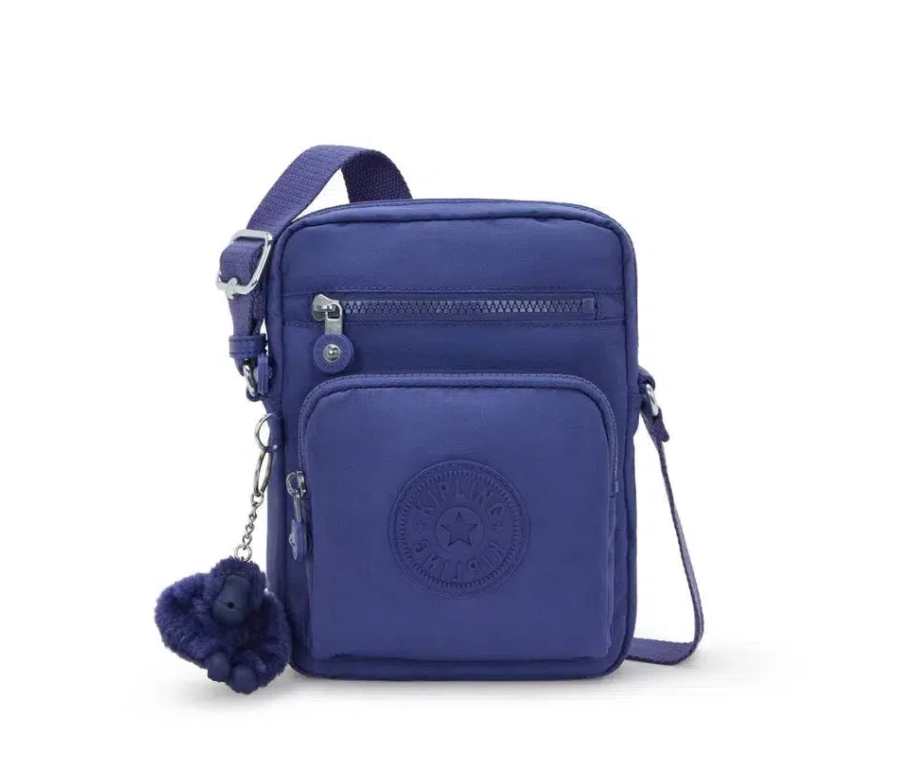 Kipling Gunne liten Crossbody mobilveske Ocean Blue