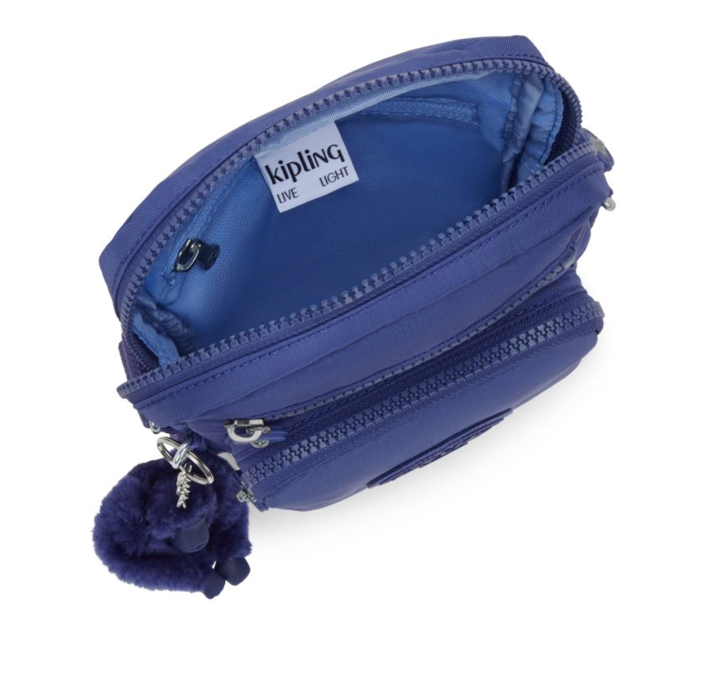 Kipling Gunne liten Crossbody mobilveske Ocean Blue