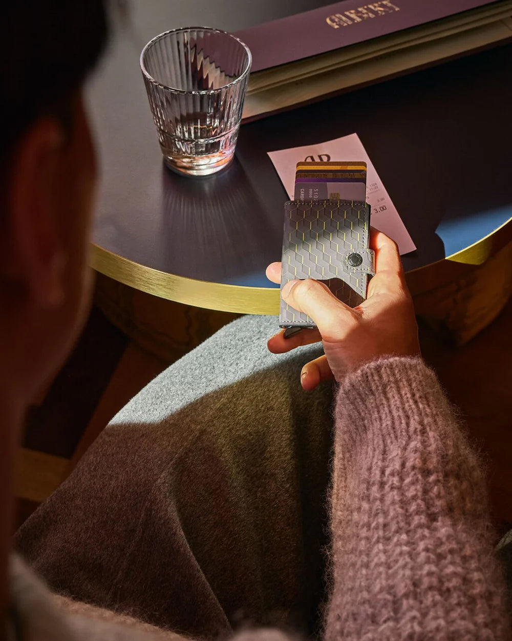 Secrid 60235073 Miniwallet Optical Grey Yellow