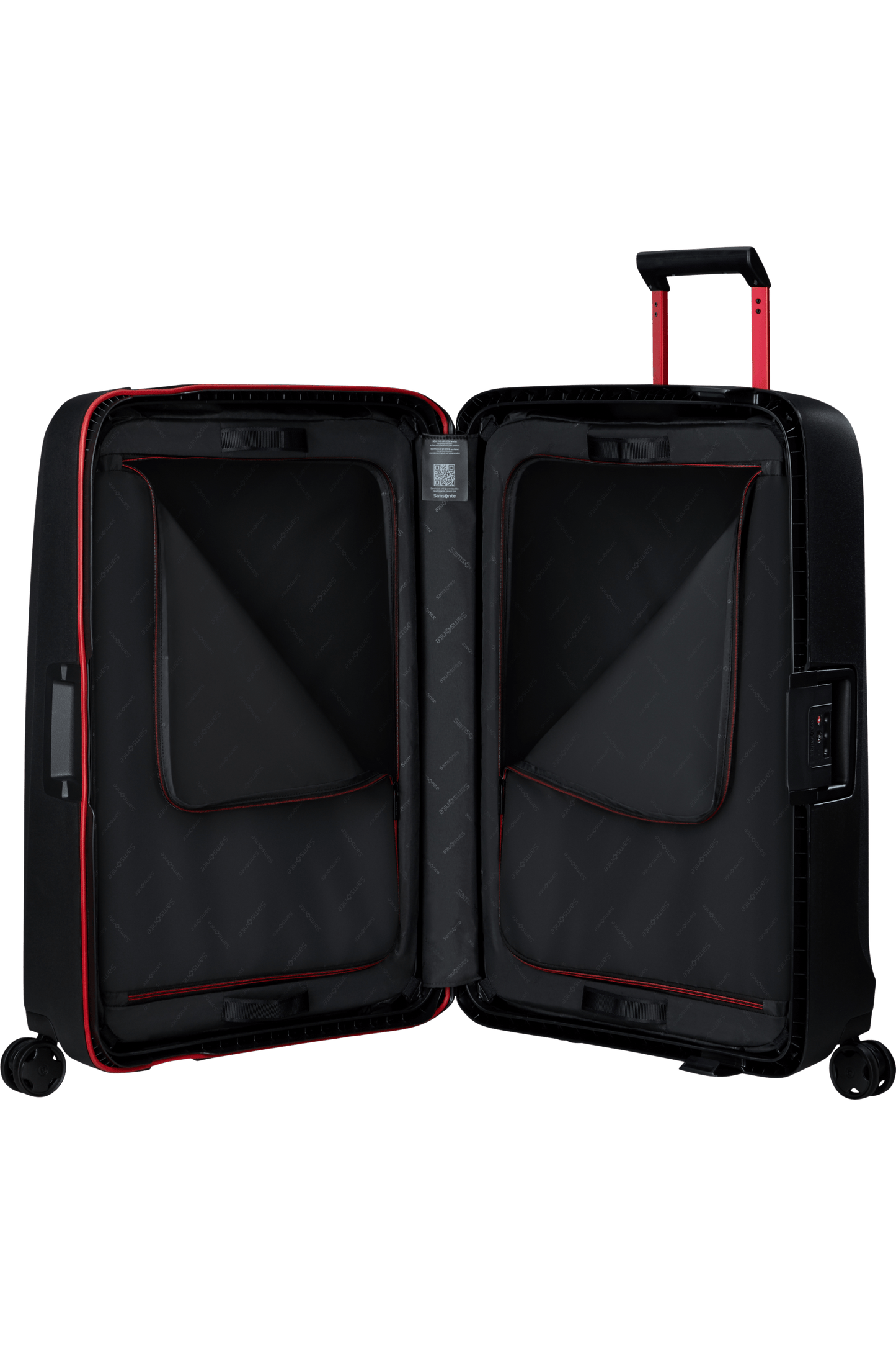 SAMSONITE ESSENS SPINNER 75/28 CHARCOAL/RED