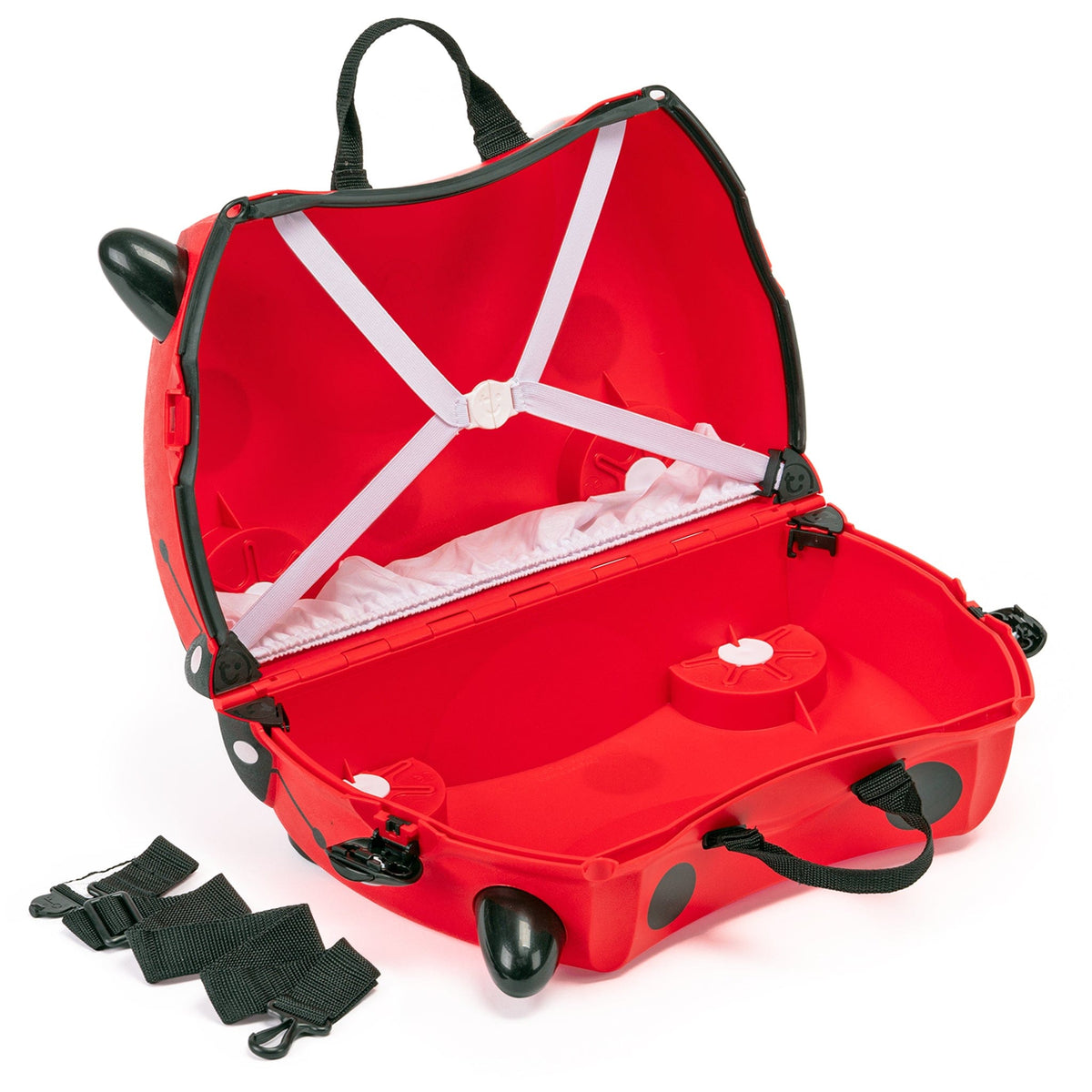 Trunki Harley marihøne barnekoffert, rød