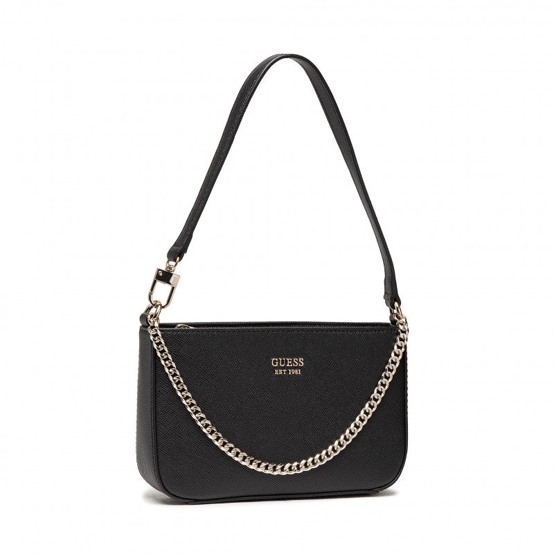 Guess HWAG78 70720 KATEY MINI TOP ZIP SHOULDER BLA - bagsandluggage.no