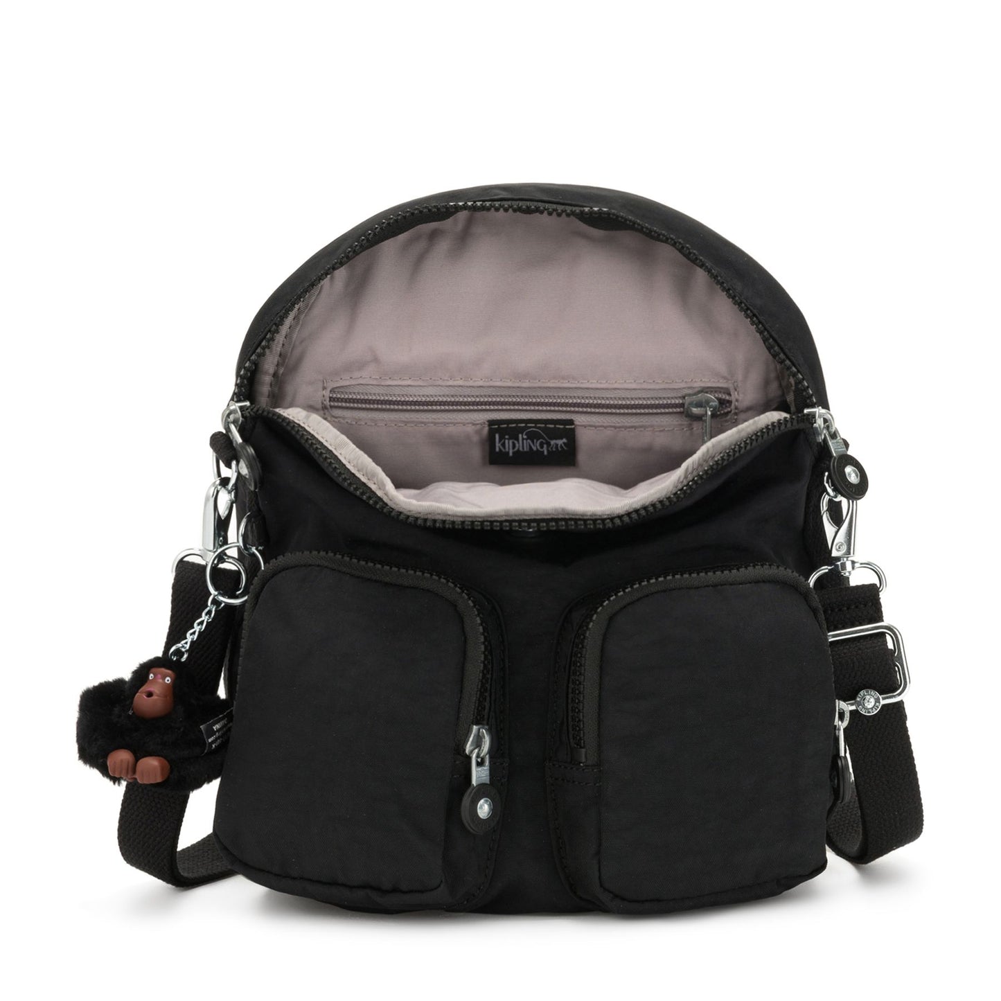 Kipling K12887J99 FIREFLY UP Medium backpack True Black - bagsandluggage.no