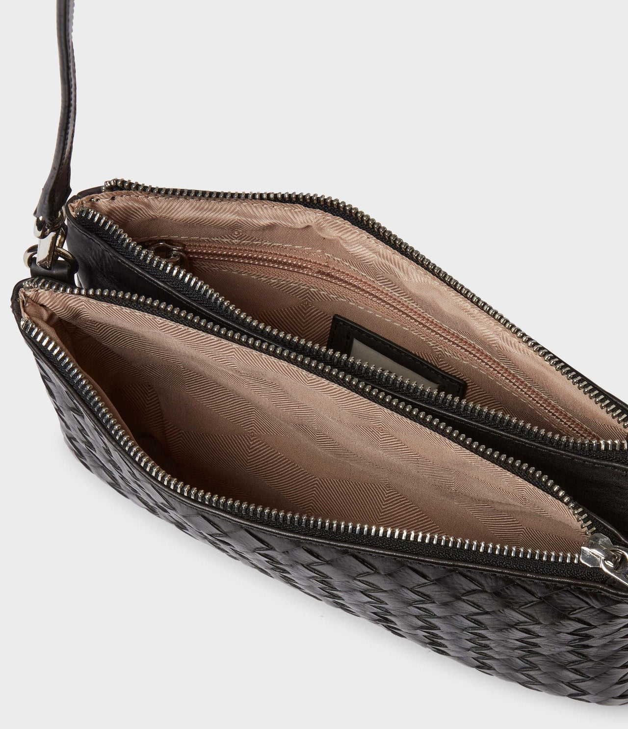 SADDLER ALONA BRAIDED BAG SMALL BLACK