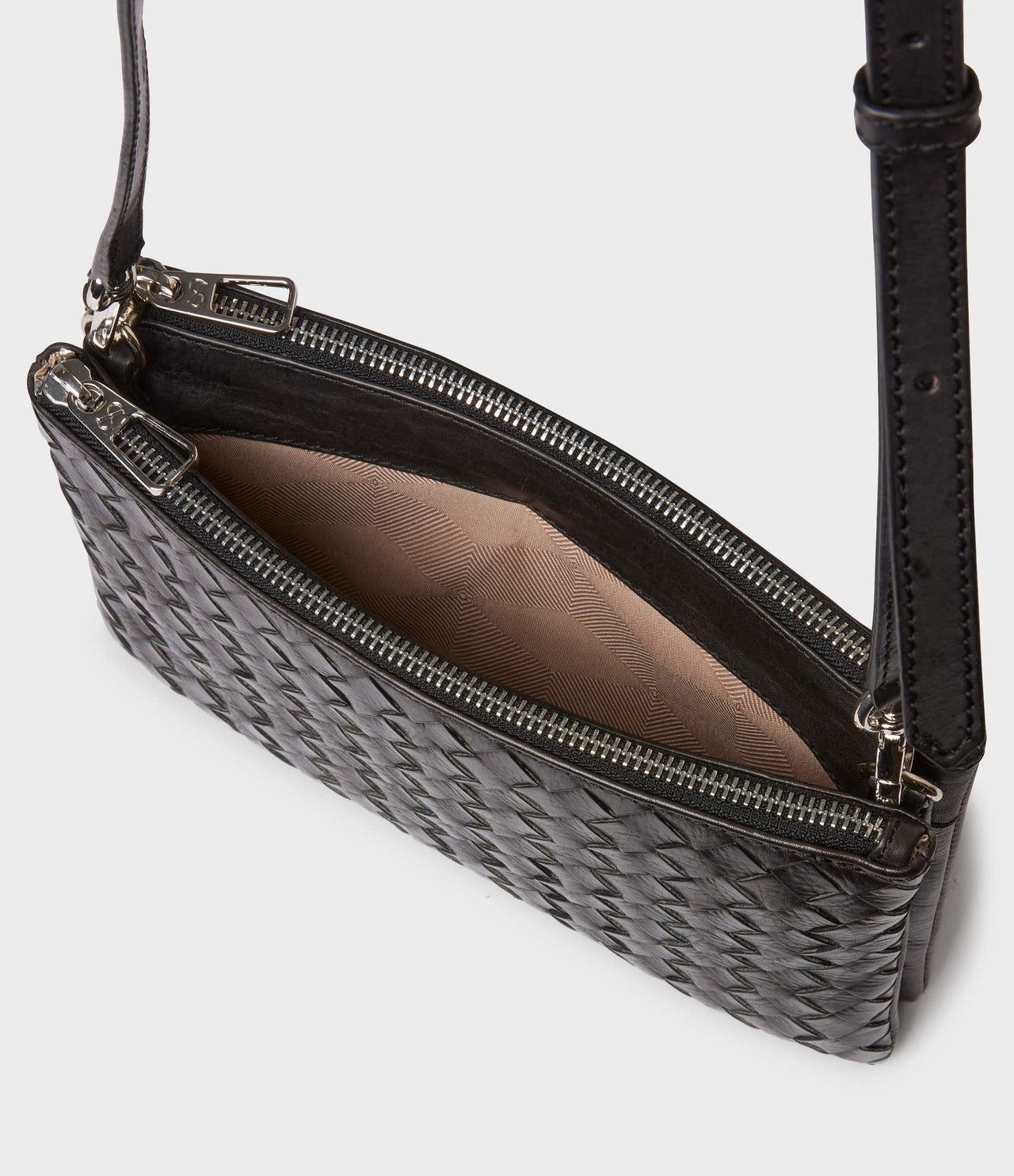 SADDLER ALONA BRAIDED BAG SMALL BLACK