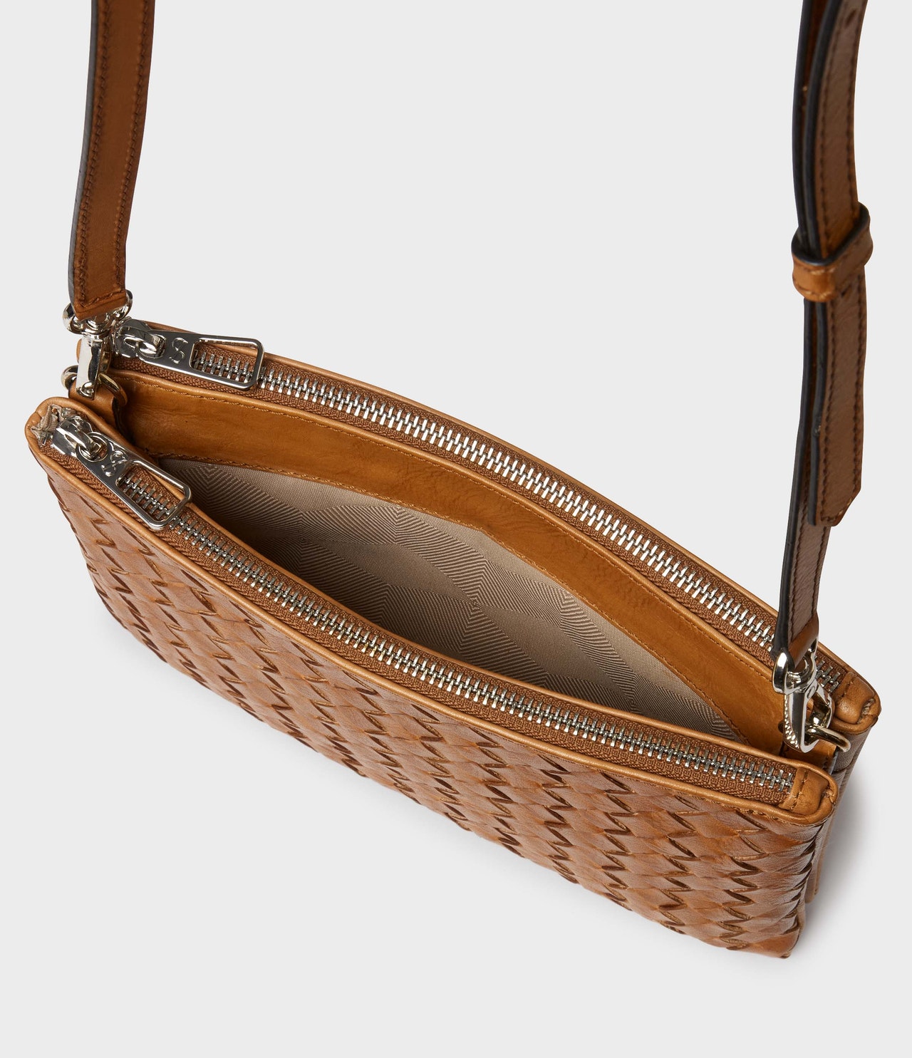 SADDLER ALONA BRAIDED BAG SMALL TAN