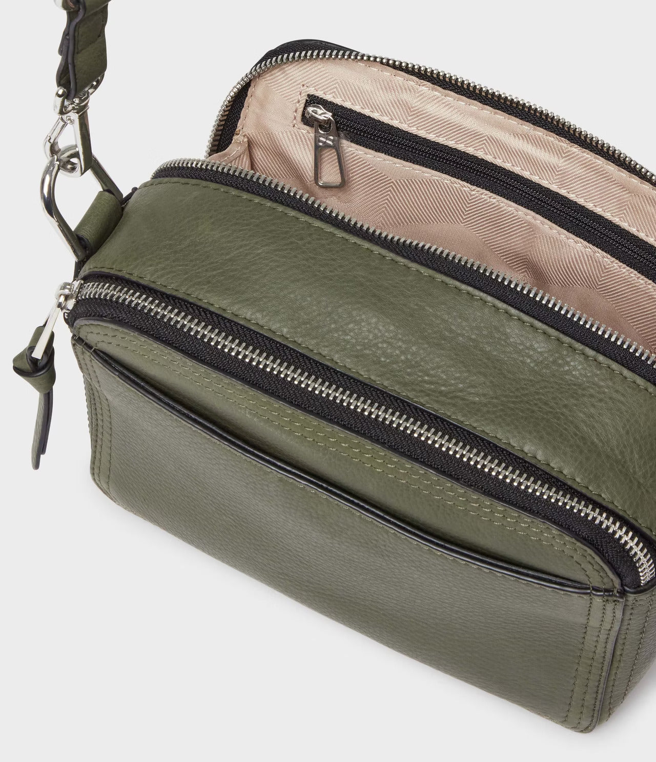 SADDLER Noria Shoulder Bag Olive - bagsandluggage.no