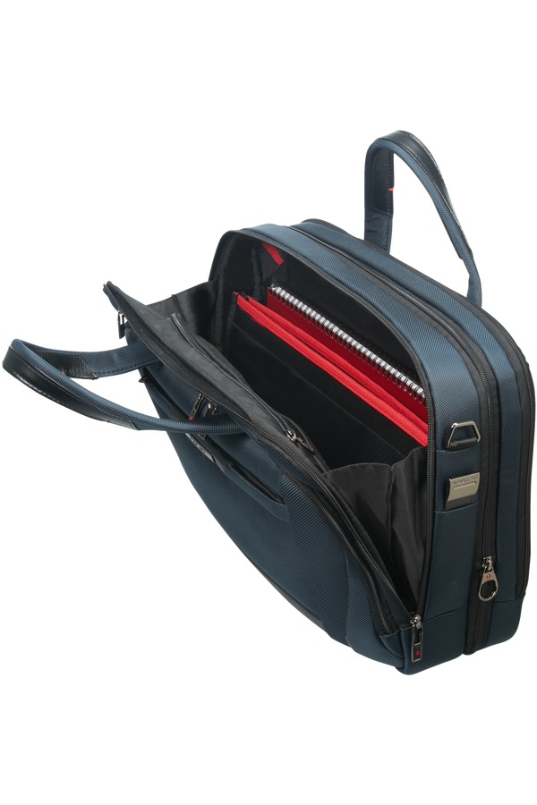 SAMSONITE CG7*01005 LAPT.BAILHANDLE 15.6" EXP OXFORD BLUE - bagsandluggage.no