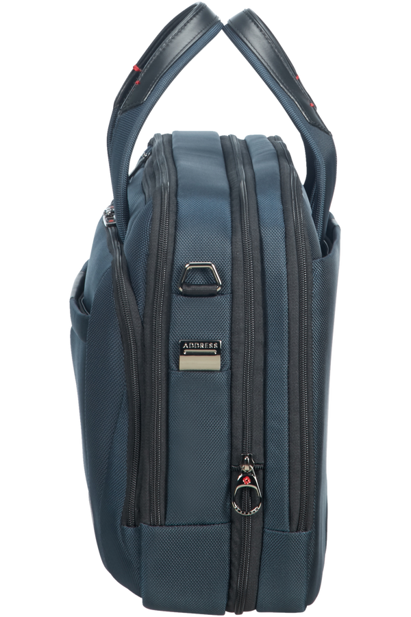 SAMSONITE CG7*01005 LAPT.BAILHANDLE 15.6" EXP OXFORD BLUE - bagsandluggage.no