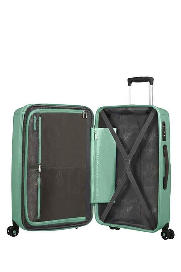 AMERICAN TOURISTER SUNSIDE SPINNER 77/28 EXP MINARAL GREEN