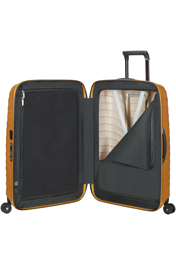 SAMSONITE PROXIS SPINNER 69/25 HONEY GOLD - bagsandluggage.no