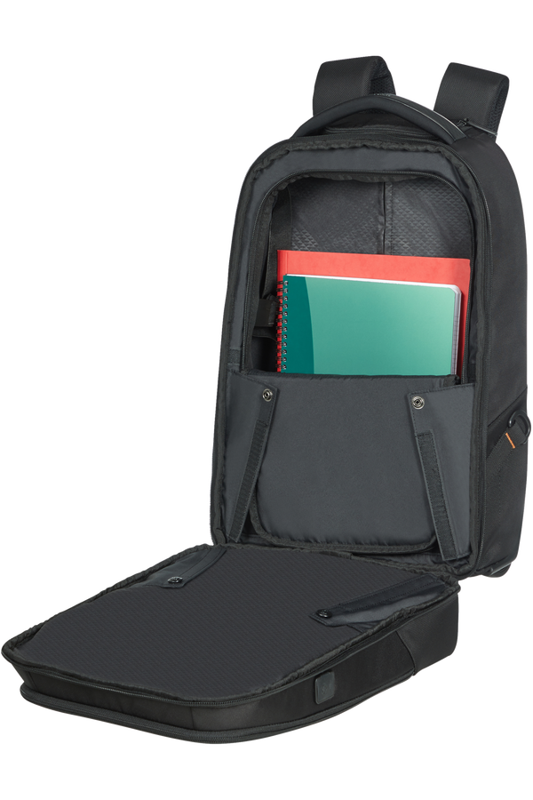 Samsonite Cityscape EVO Lapt Backpack/Wheels Black - bagsandluggage.no