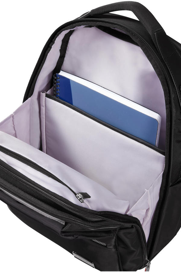 SAMSONITE OPENROAD CHIC LPT BACKPACK 14.1" NCKL BLACK - bagsandluggage.no