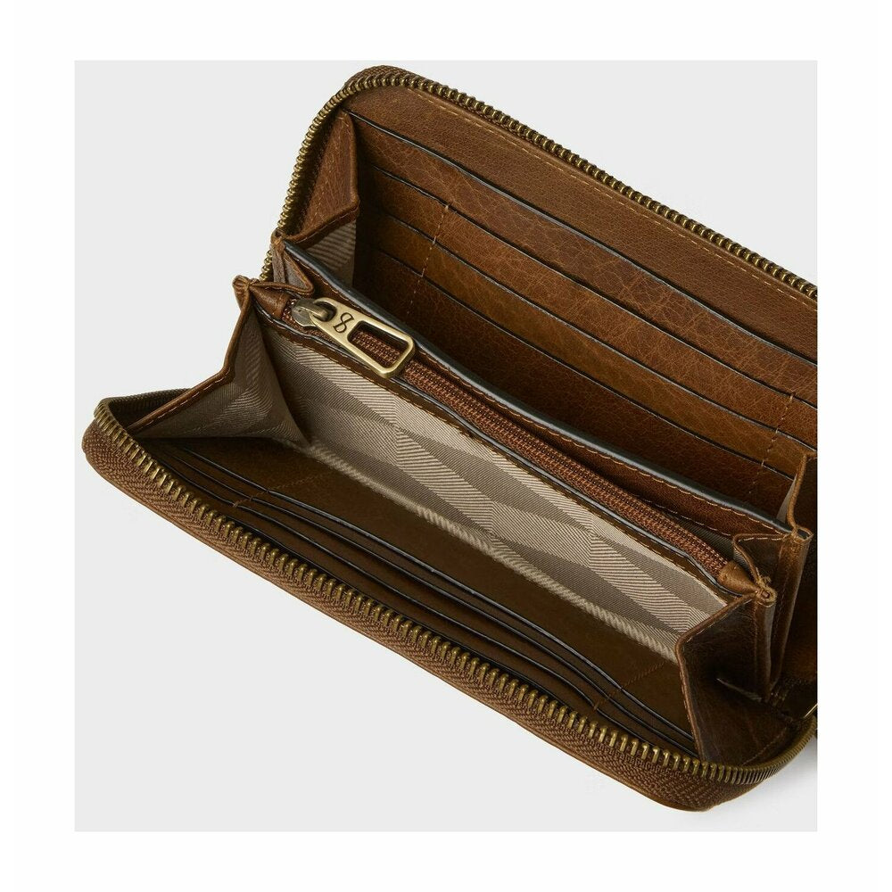 SADDLER MOLL ZIP WALLET MIDBROWN