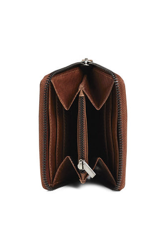 Markberg Talia Wallet Suede / Chestnut - bagsandluggage.no