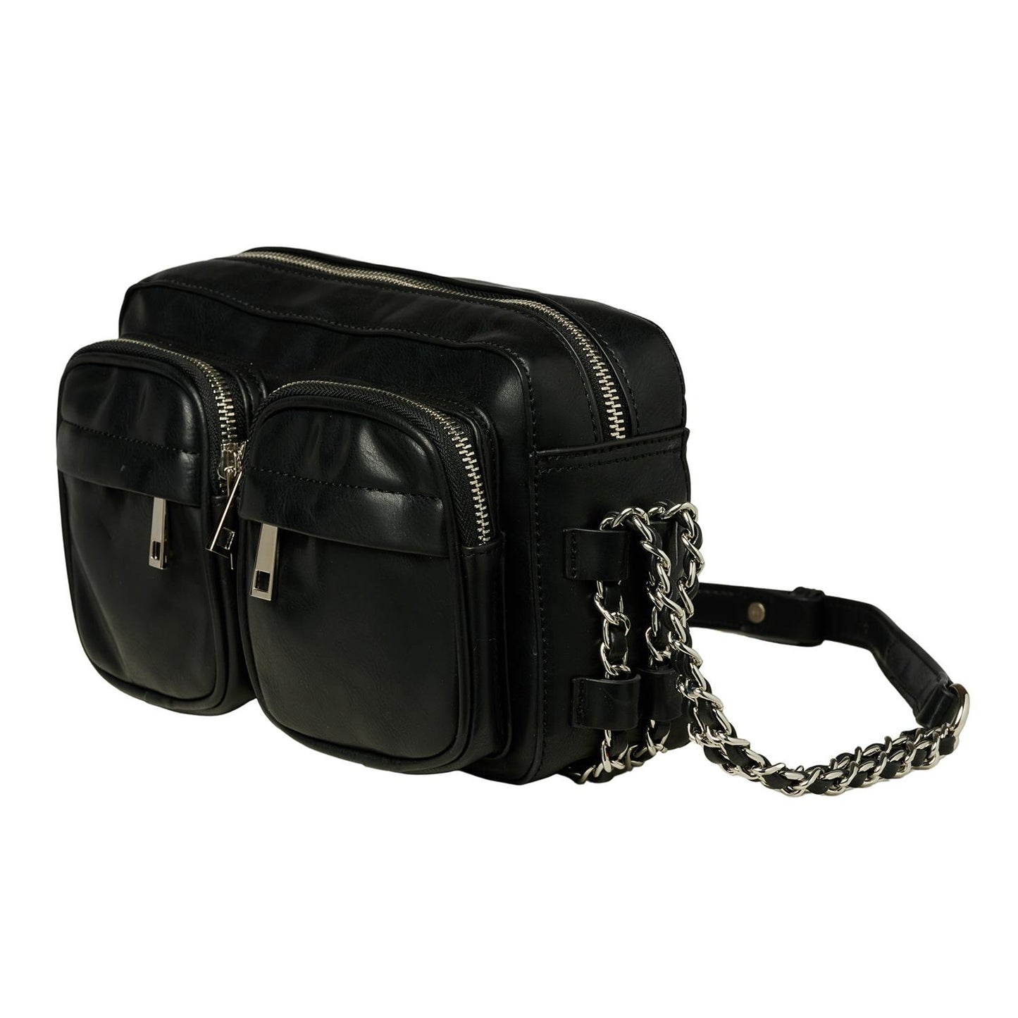 Noella Cherry Double Chain Bag Black - bagsandluggage.no