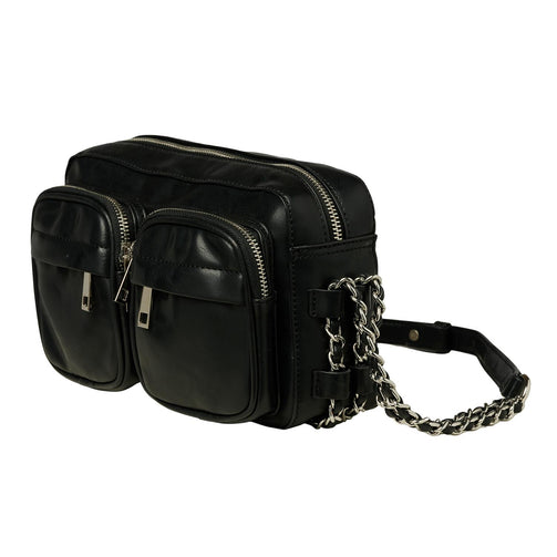 Noella Cherry Double Chain Bag Black - bagsandluggage.no