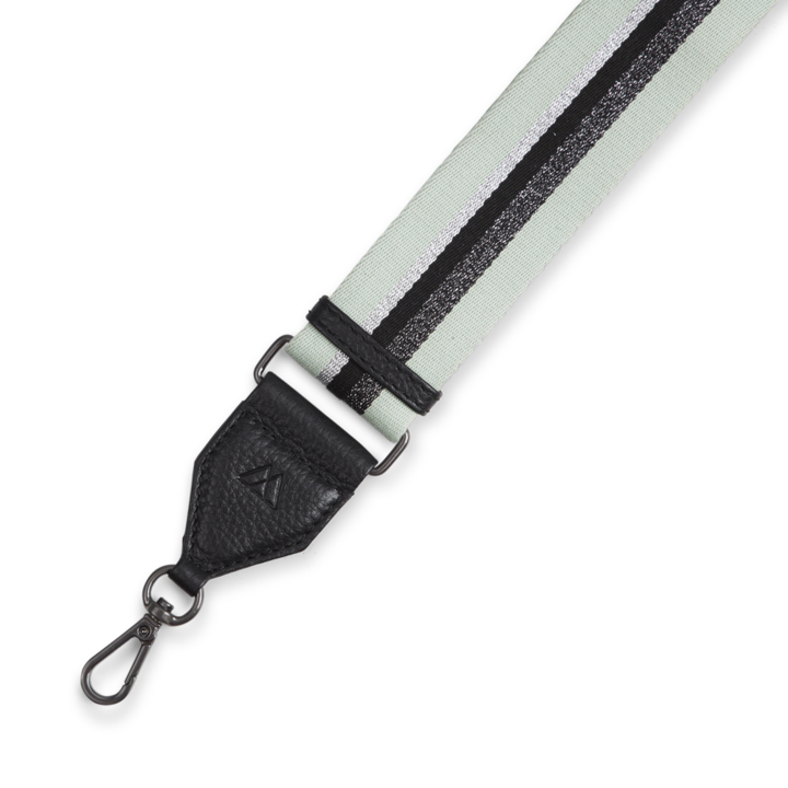 Markberg Finley Guitar Strap Black w/Mint+Silver+Black+Gunmetal - bagsandluggage.no