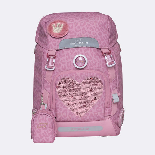 BECKMANN Classic Furry Heart Pink - bagsandluggage.no