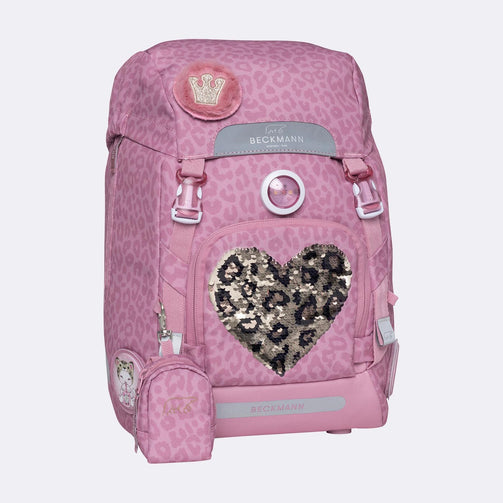 BECKMANN Classic Furry Heart Pink - bagsandluggage.no