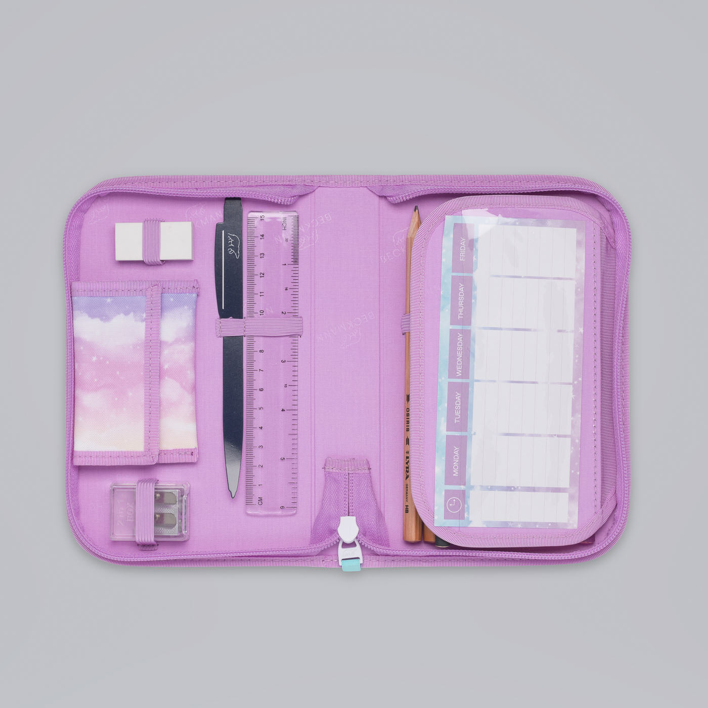 Beckmann 112 Enkelt pennal Unicorn - bagsandluggage.no