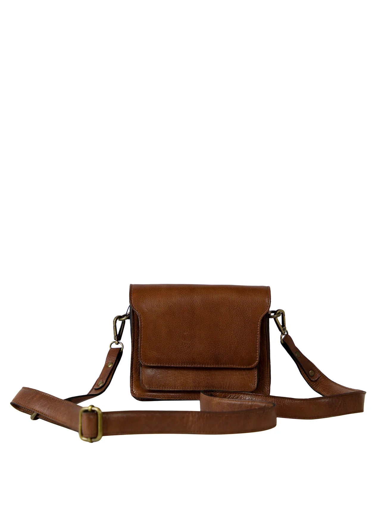 Dixie Teri Flap Bag Walnut - bagsandluggage.no