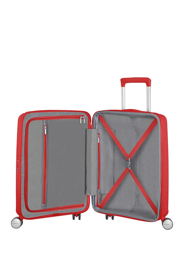 American Tourister - Soundbox Spinner Expandable 55cm - Coral Red
