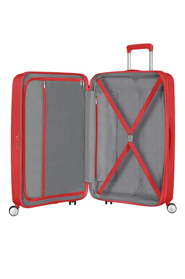 AMERICAN TOURISTER SOUNDBOX 32G*10003 SPINNER 77/28 TSA EXP CORAL RED