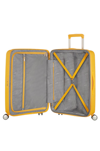 AMERICAN TOURISTER 32G*06003 SOUNDBOX SPINNER 77cm GOLDEN YELLOW - bagsandluggage.no