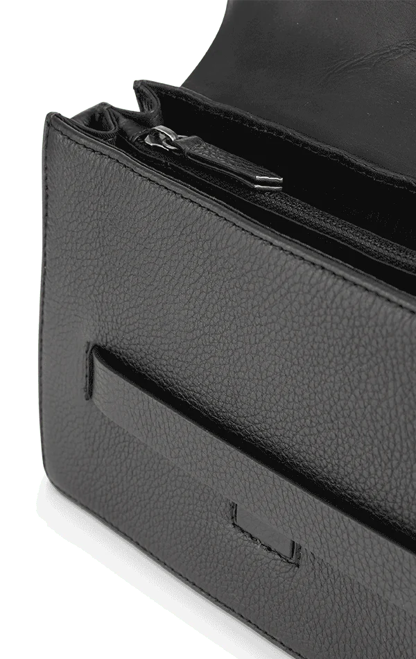 MARKBERG ArabellaMGB Crossbody Bag Grain mix 5456GRM Black w/Black - bagsandluggage.no
