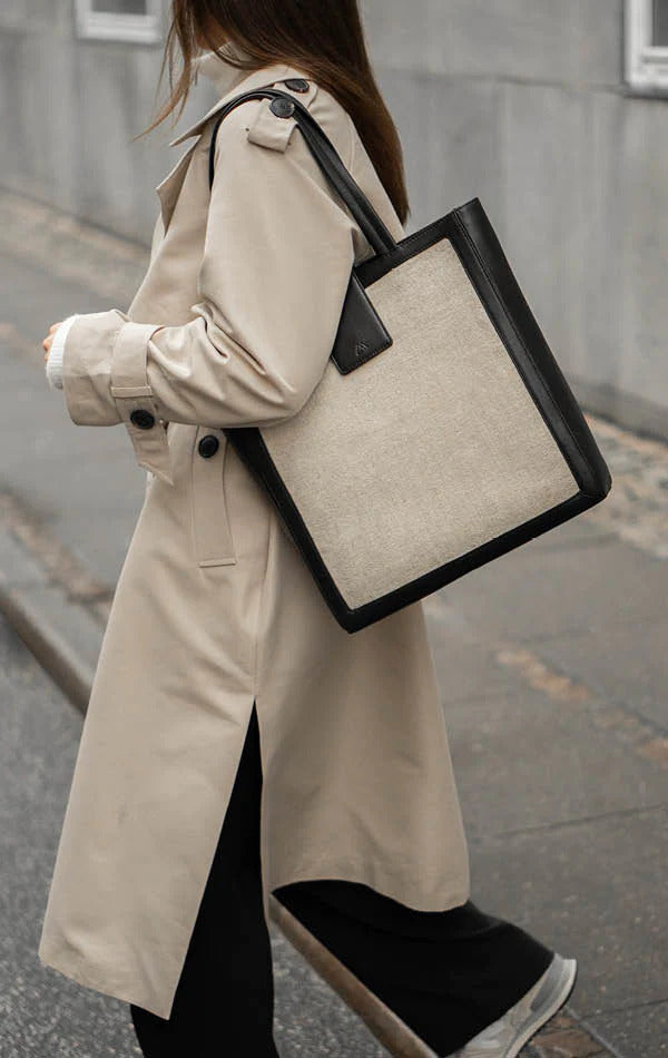 Black/Offwhite Markberg Alyssambg Shopper, Canvas Mix