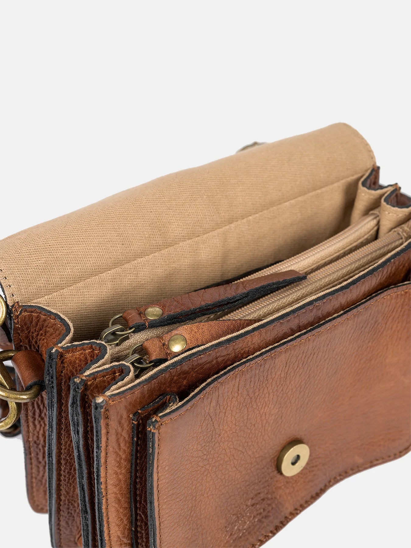 DIXIE DALILA SMALL URBAN CROSSOVER WALNUT - bagsandluggage.no