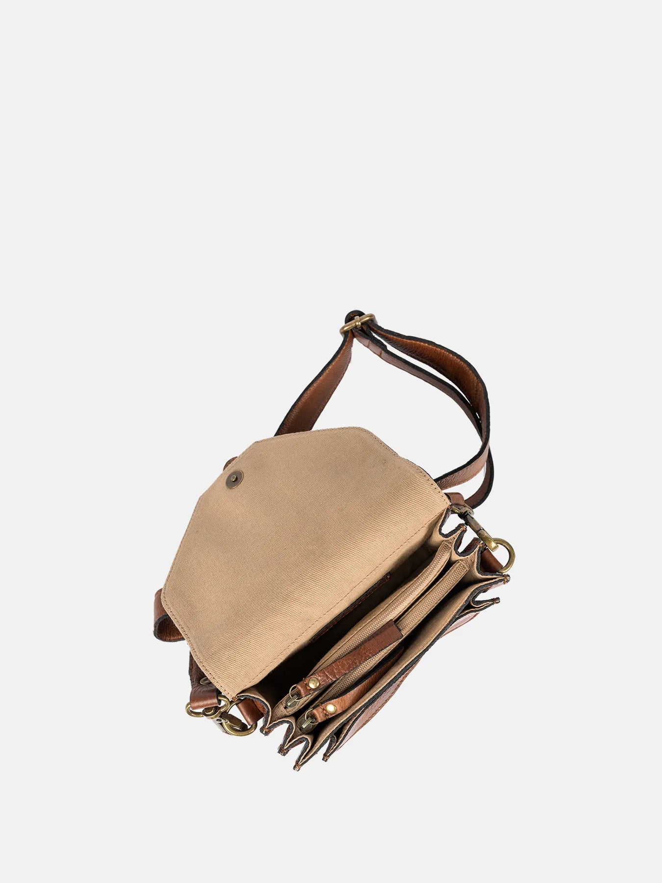 DIXIE DALILA SMALL URBAN CROSSOVER WALNUT - bagsandluggage.no