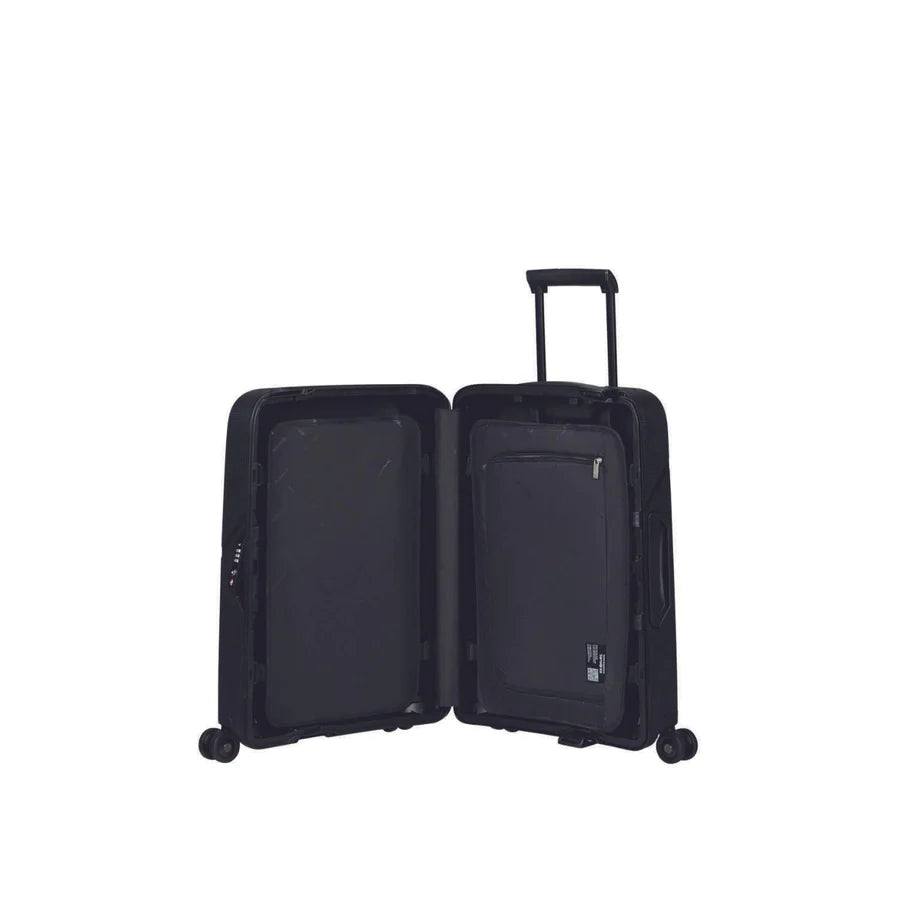 Samsonite Magnum ECO hard Kabin koffert 55 cm 4 hjul Graphite - bagsandluggage.no