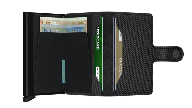 Secrid Miniwallet Carbon Black - bagsandluggage.no