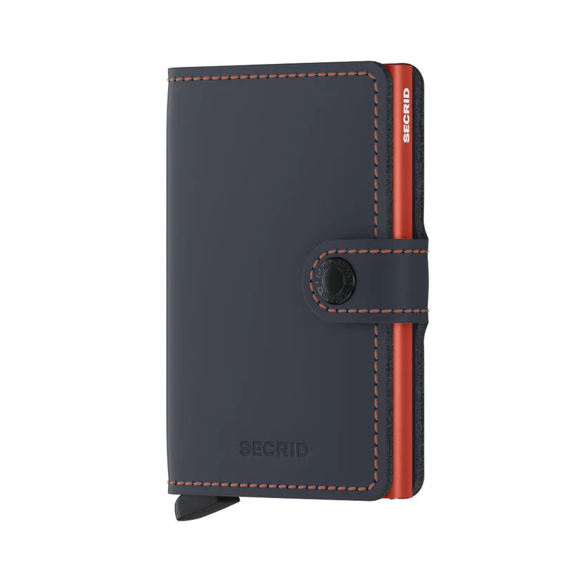 Secrid Miniwallet Nightblue orange - bagsandluggage.no