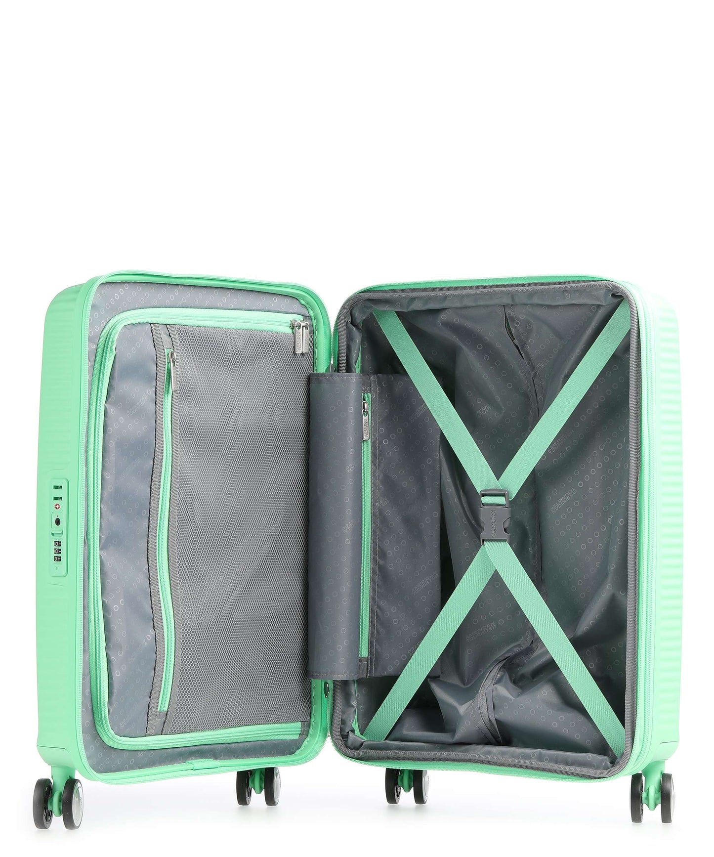 American Tourister Soundbox 55cm Exp Spring Green - bagsandluggage.no